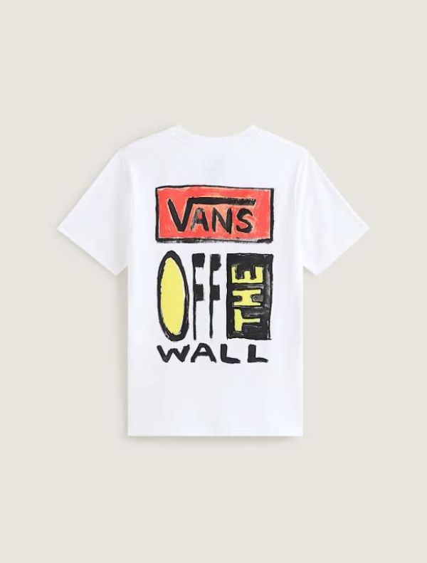 Vans T-Shirt On Canvas White  (VN000TC9WHT1) - Caramel (Sint-Job-in-’t-Goor)