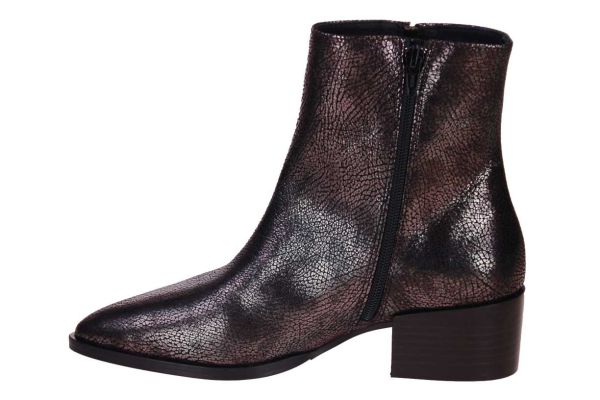 Via Vai Rose Baker Korte Laars Metallic Grijs  (62156-06-903) - Caramel (Sint-Job-in-’t-Goor)