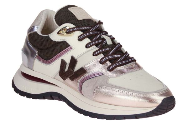 Via Vai Usher Davina Sneaker Offwhite-Roze  (62329-01-316) - Caramel (Sint-Job-in-’t-Goor)