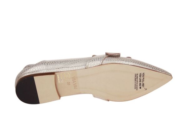 Via Vai Lola Rayne Ballerina Goud  (62040.4-219) - Caramel (Sint-Job-in-’t-Goor)