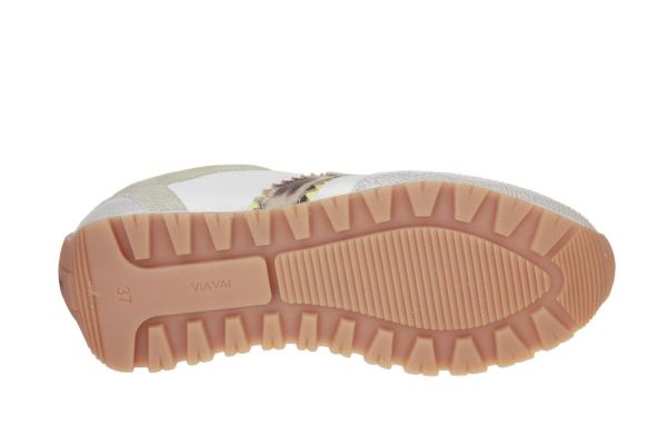 Via Vai Scott Sara Sneaker Wit-Goud  (62399.01-716) - Caramel (Sint-Job-in-’t-Goor)
