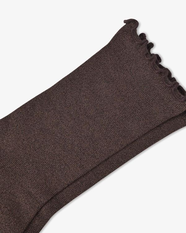 Via Vai Glittersokken Donkerbruin  (888208-01-1393) - Caramel (Sint-Job-in-’t-Goor)