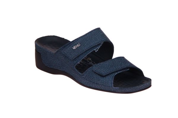 Vital Slipper Cracked Chinablauw  (16606 - Cracked Chinablau) - Caramel (Sint-Job-in-’t-Goor)