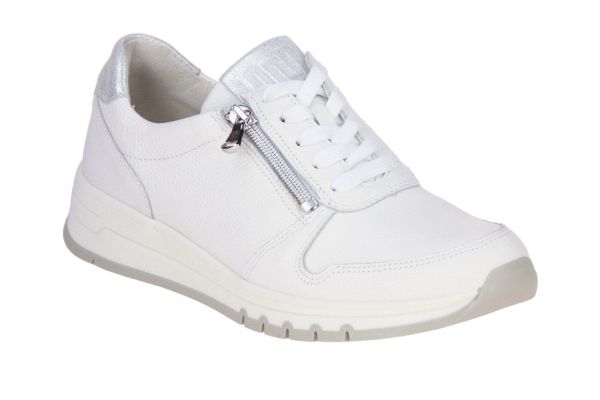 Waldläufer April Sneaker Wit H-leest  (957004-204/663) - Caramel (Sint-Job-in-’t-Goor)