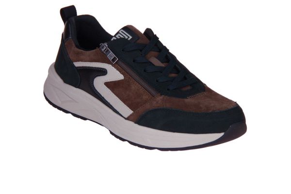 Waldläufer Jack Sneaker Grijs-Bruin H-leest  (738005-101/003) - Caramel (Sint-Job-in-’t-Goor)