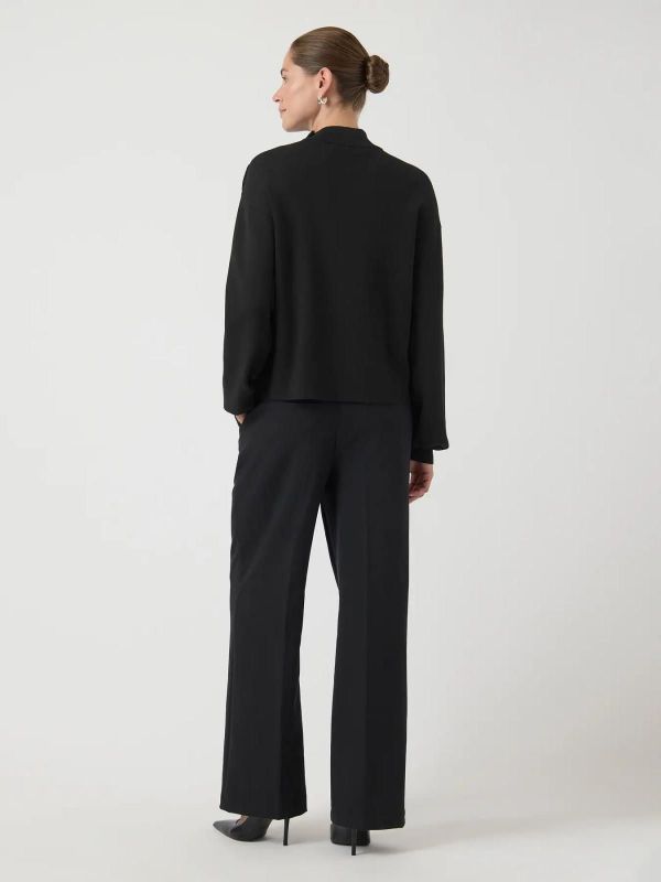 Y.A.S. Hama LS Pearl Knit Pullover Black  (26036582 BLACK) - Caramel (Sint-Job-in-’t-Goor)