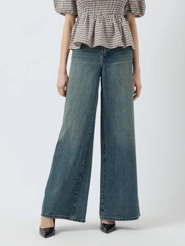 Y.A.S. Siva HMW Wide Jeans Medium Blue Denim  (26038397 MEDIUM BLUE DENIM) - Caramel (Sint-Job-in-’t-Goor)