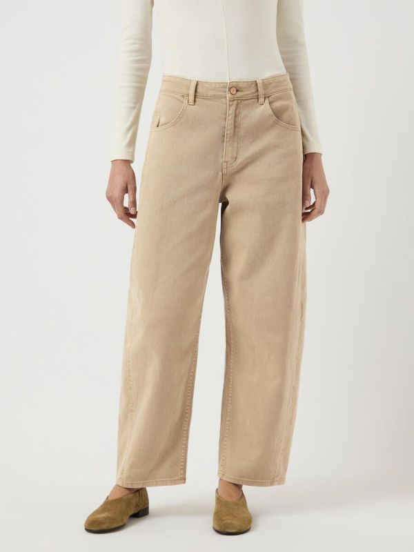 Y.A.S. Lua HW Barrel Ankel Jeans Incense  (26039223 INCENSE) - Caramel (Sint-Job-in-’t-Goor)