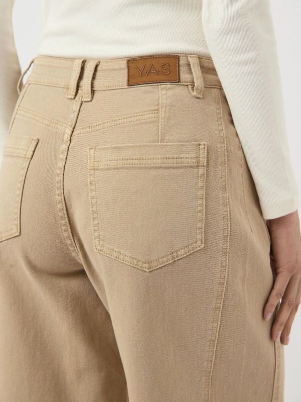 Y.A.S. Lua HW Barrel Ankel Jeans Incense  (26039223 INCENSE) - Caramel (Sint-Job-in-’t-Goor)