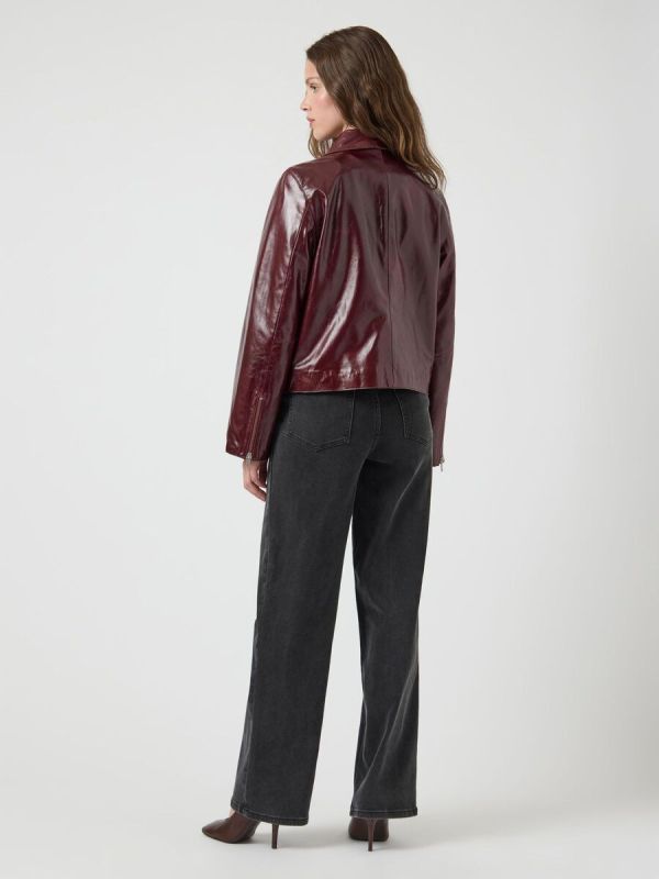 Y.A.S. Bordea LS Leather Jacket Port Royale  (26039506 PORT ROYALE) - Caramel (Sint-Job-in-’t-Goor)