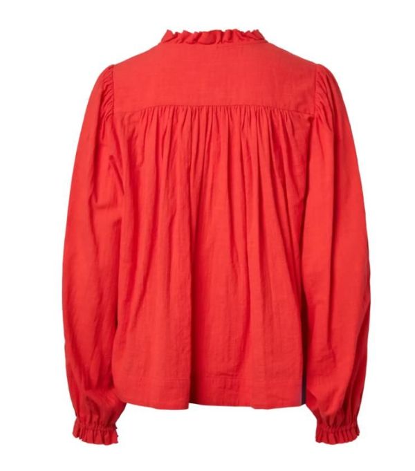 Y.A.S. Breeze LS Shirt Fiery Red  (26039535 FIERY RED) - Caramel (Sint-Job-in-’t-Goor)