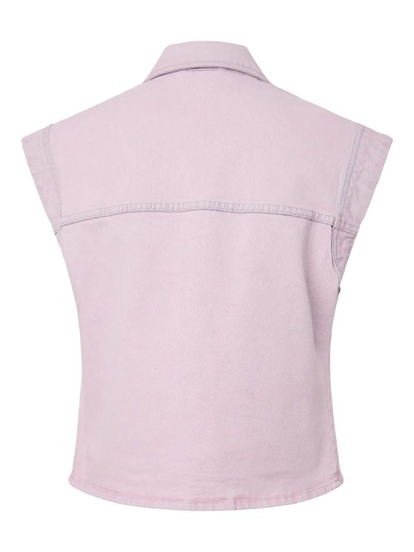 Y.A.S. Lilera Denim Waistcoat Pirouette  (26040450 pirouette) - Caramel (Sint-Job-in-’t-Goor)
