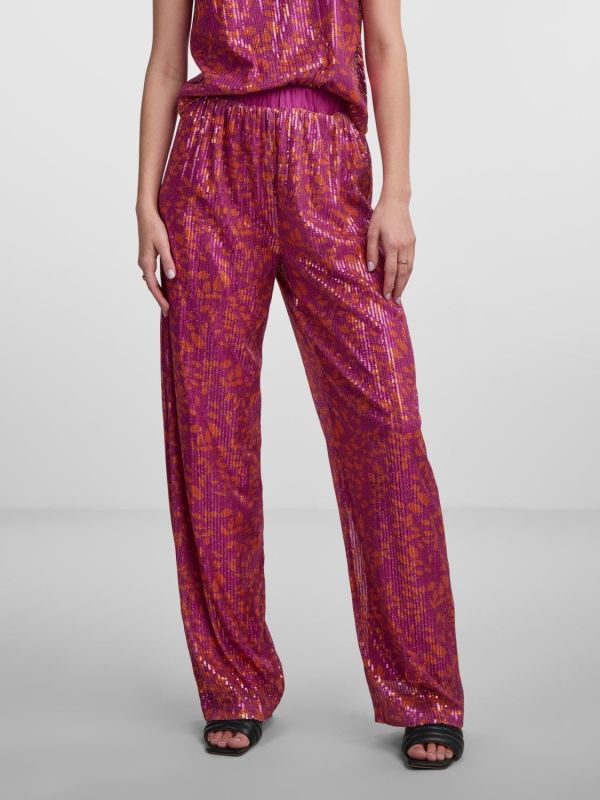Y.A.S Serena Pants Fuchsia Purple  (26031319-fuchsia purple) - Caramel (Sint-Job-in-’t-Goor)