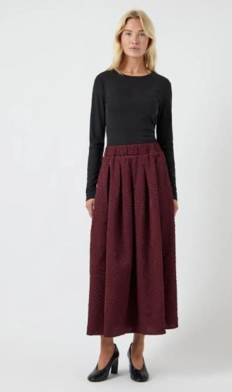 Y.A.S. Camie HW Ankle Skirt Port Royale  (26034876 PORT ) - Caramel (Sint-Job-in-’t-Goor)