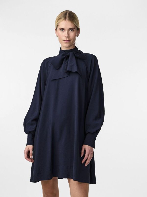 Y.A.S. Nira LS Dress Navy Blazer  (26035654 navy blazer) - Caramel (Sint-Job-in-’t-Goor)