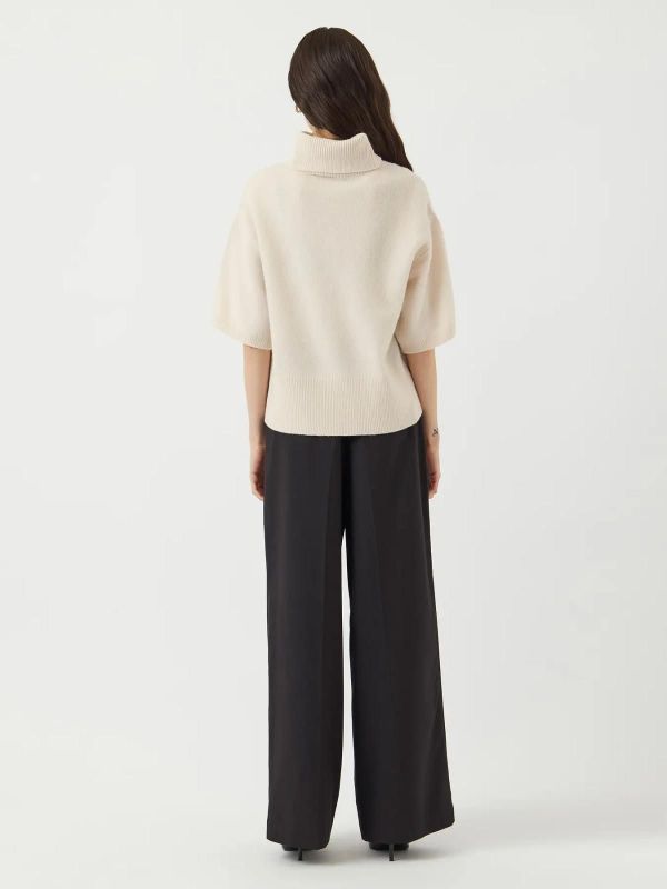 Y.A.S. Emila 2/4 Wool Knit Pullover Sandshell  (26036037 SANDSHELL) - Caramel (Sint-Job-in-’t-Goor)