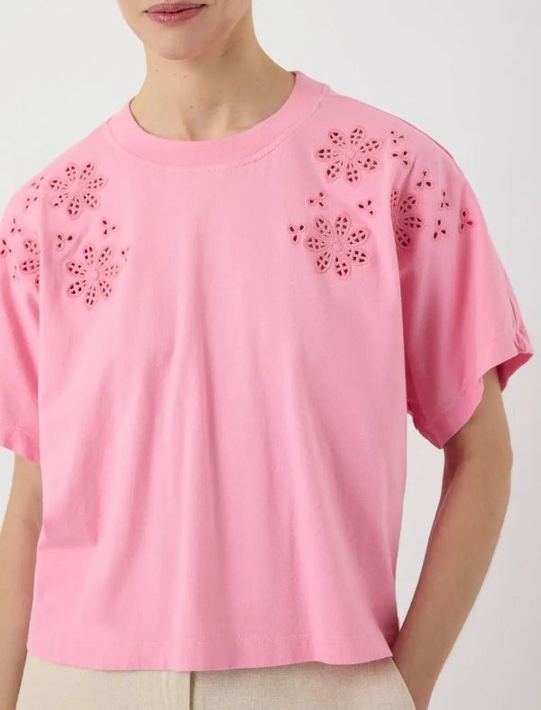Y.A.S. Sally SS Boxy Tee Sachet Pink  (26037806 sachet pink) - Caramel (Sint-Job-in-’t-Goor)