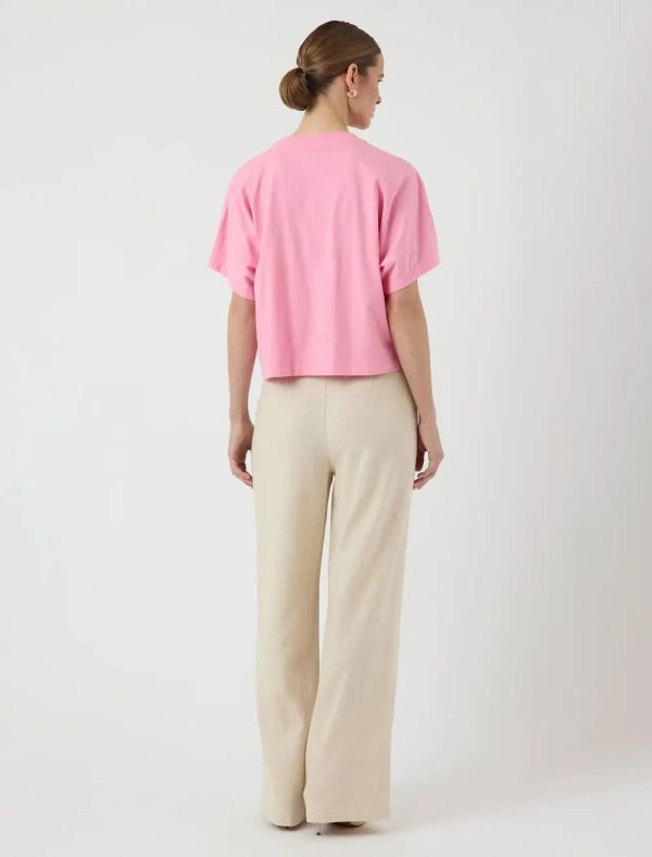 Y.A.S. Sally SS Boxy Tee Sachet Pink  (26037806 sachet pink) - Caramel (Sint-Job-in-’t-Goor)