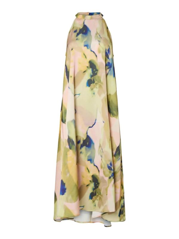 Y.A.S. Skyra Long Dress WO Ruffles Ecru  (26038053 ecru) - Caramel (Sint-Job-in-’t-Goor)