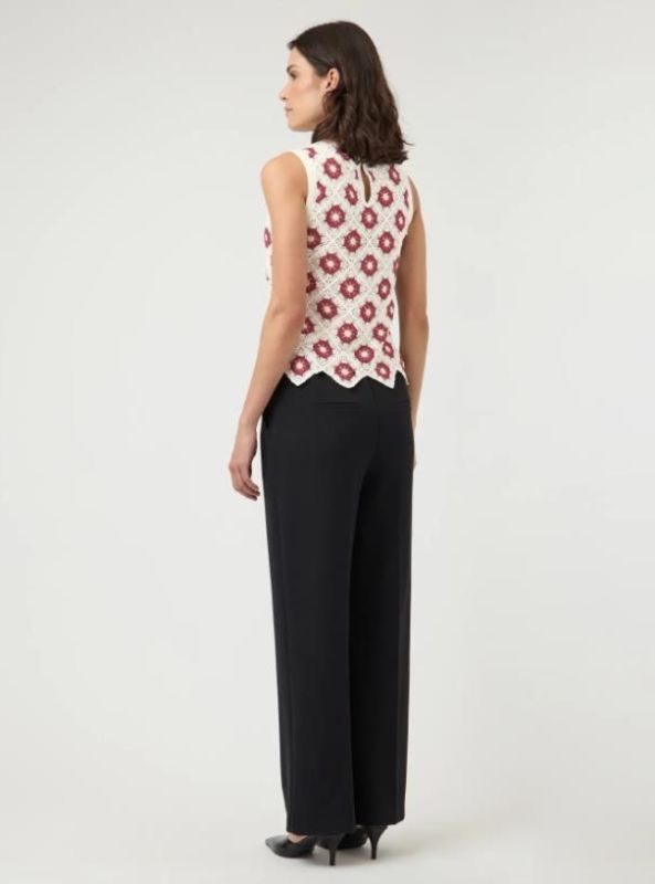 Y.A.S. Balis SL Crochet Top Fest Birch-Rhododendr  (26037617 BIRCH/ANISE) - Caramel (Sint-Job-in-’t-Goor)