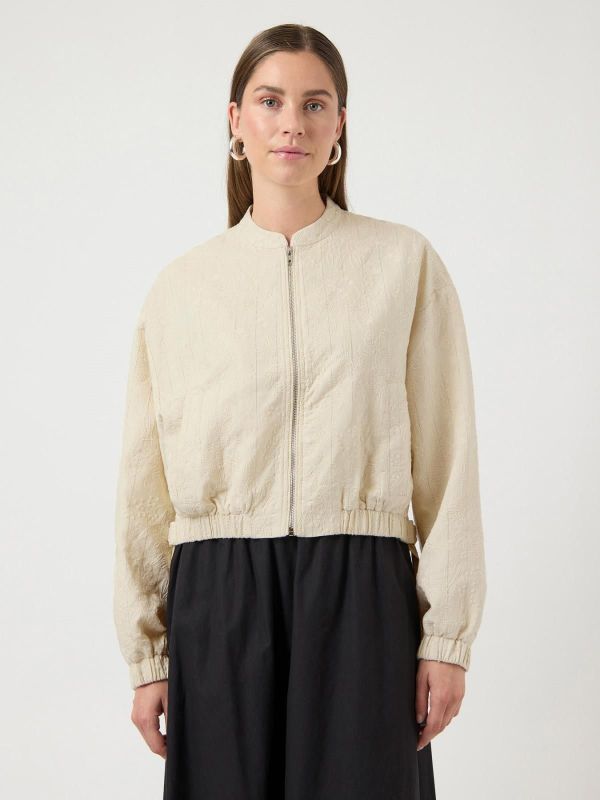 Y.A.S. Philina LS Bomber Jacket Pristine  (26039871 PRISTINE) - Caramel (Sint-Job-in-’t-Goor)