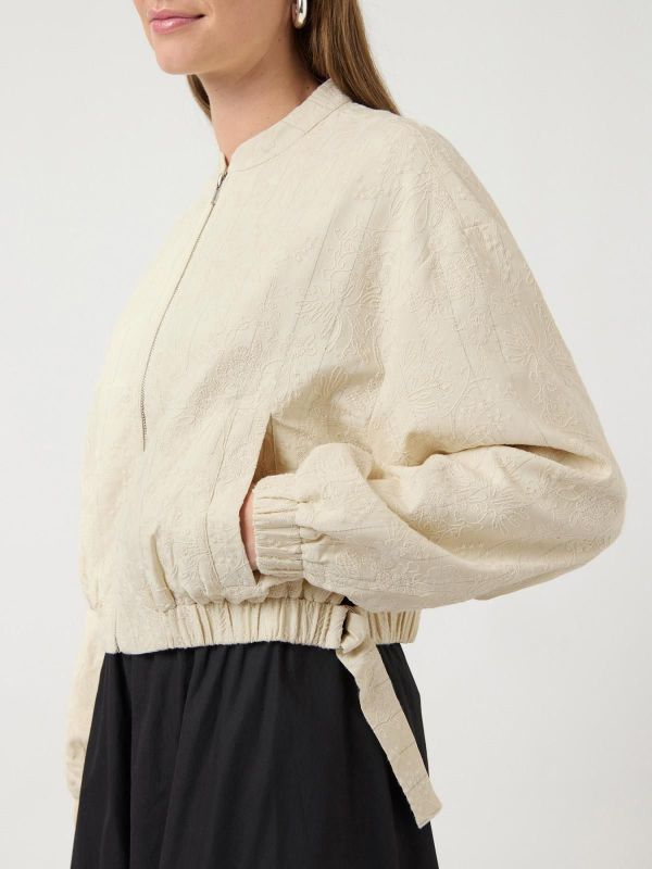 Y.A.S. Philina LS Bomber Jacket Pristine  (26039871 PRISTINE) - Caramel (Sint-Job-in-’t-Goor)