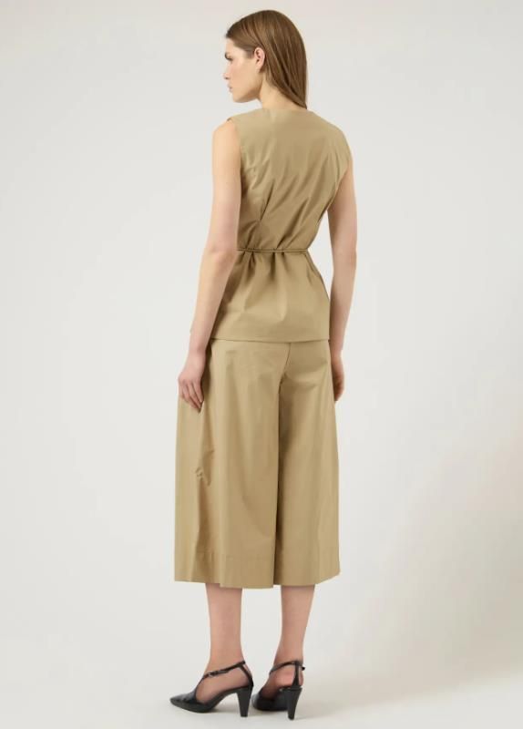 Y.A.S. Fima HW Cropped Pant Incense  (26040058 INCENSE) - Caramel (Sint-Job-in-’t-Goor)