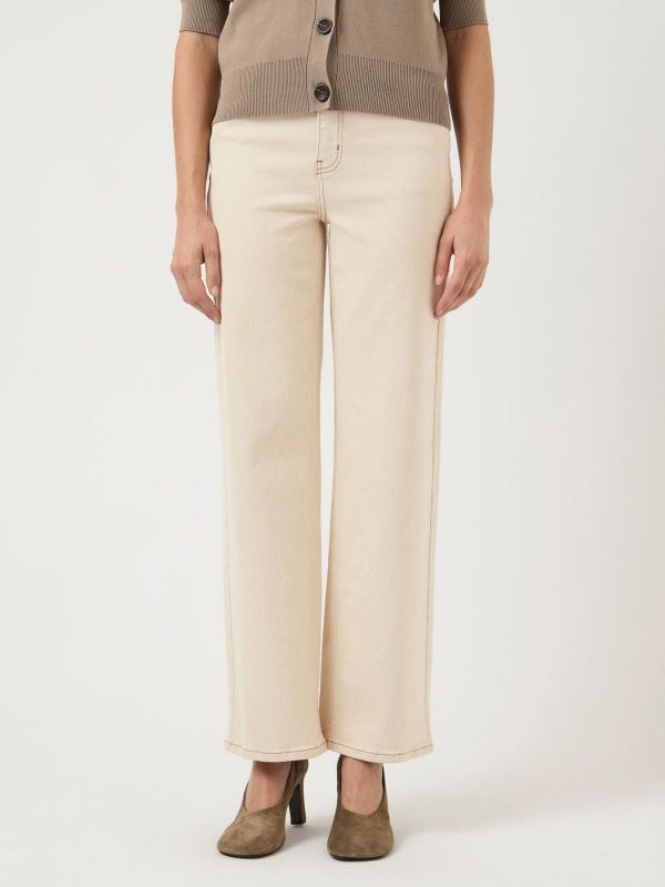 Y.A.S. Rosie Ecru HW Straight Jeans Ecru  (26040079 ECRU) - Caramel (Sint-Job-in-’t-Goor)