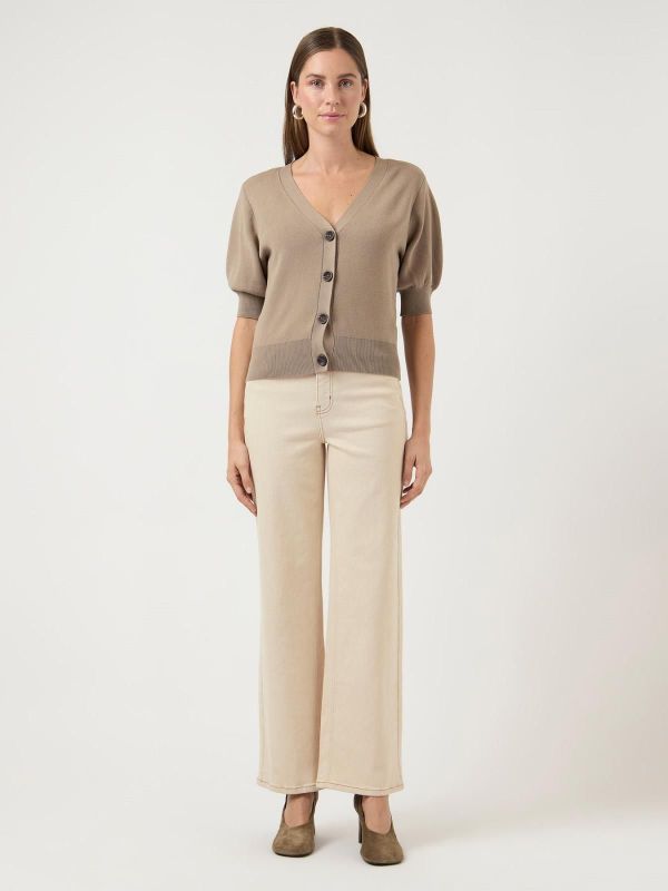 Y.A.S. Rosie Ecru HW Straight Jeans Ecru  (26040079 ECRU) - Caramel (Sint-Job-in-’t-Goor)