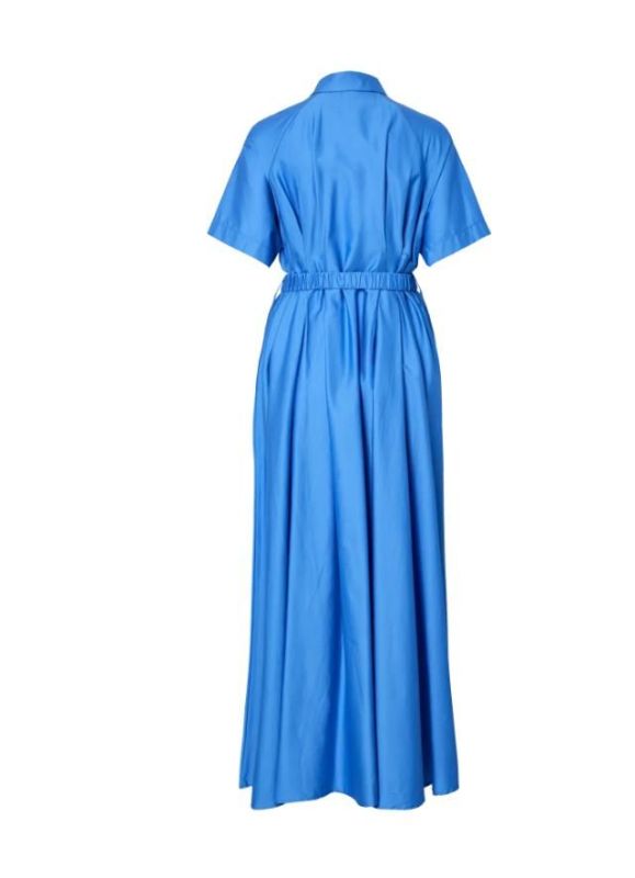 Y.A.S. Simana SS Long Dress Marina  (26040123 MARINA) - Caramel (Sint-Job-in-’t-Goor)