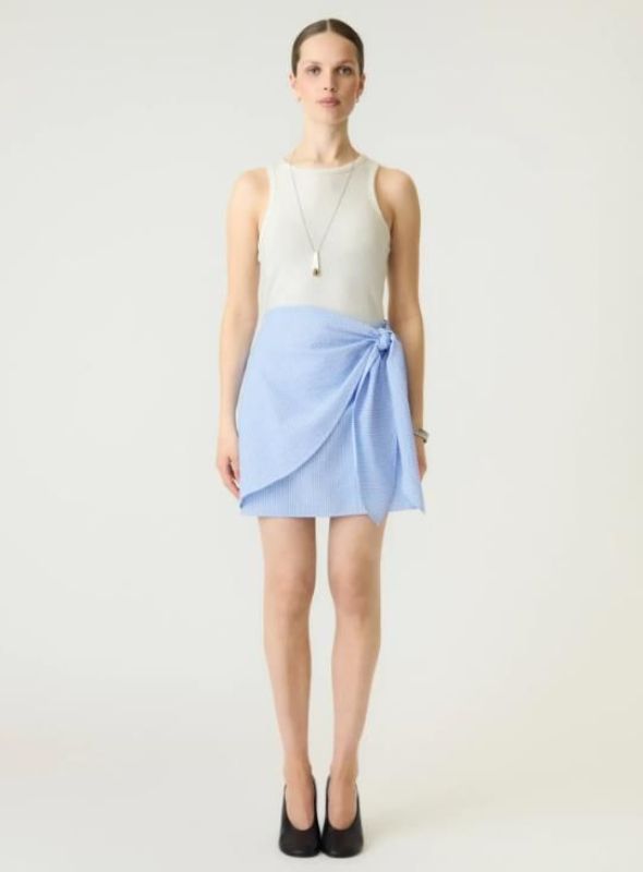 Y.A.S. Annalea MW Skirt Chambray Blue/Melange  (26040641 CHAMBRAY BLUE) - Caramel (Sint-Job-in-’t-Goor)