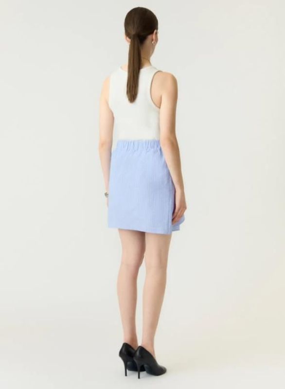 Y.A.S. Annalea MW Skirt Chambray Blue/Melange  (26040641 CHAMBRAY BLUE) - Caramel (Sint-Job-in-’t-Goor)