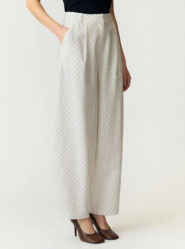Y.A.S. Dolty HW Barrel Pant Star White/Black  (26041150 STAR WHITE BLACK DOTS) - Caramel (Sint-Job-in-’t-Goor)