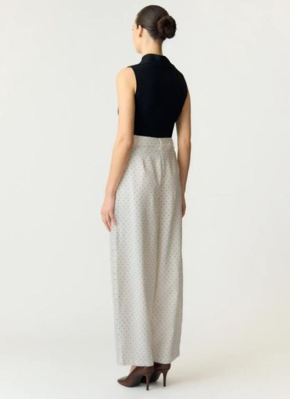 Y.A.S. Dolty HW Barrel Pant Star White/Black  (26041150 STAR WHITE BLACK DOTS) - Caramel (Sint-Job-in-’t-Goor)