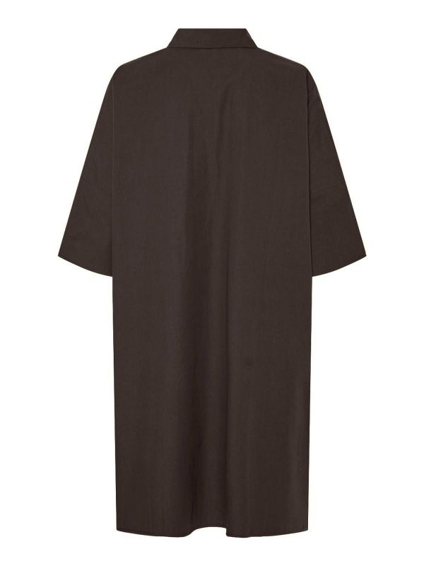 Y.A.S. Karen 3/4 Dress Coffee Bean  (26039061 coffee bean) - Caramel (Sint-Job-in-’t-Goor)