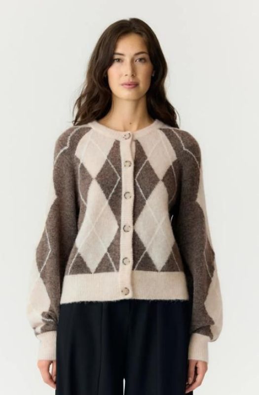 YAS Johi LS Wool Blend - Oatmeal / Taupe  (26040004 OATMEAL TAUPE GRAY) - Caramel (Sint-Job-in-’t-Goor)