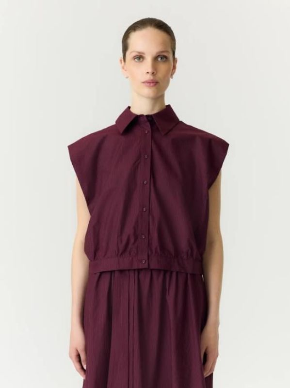 Y.A.S. Timber SL Shirt Fig  (26040937 fig ) - Caramel (Sint-Job-in-’t-Goor)