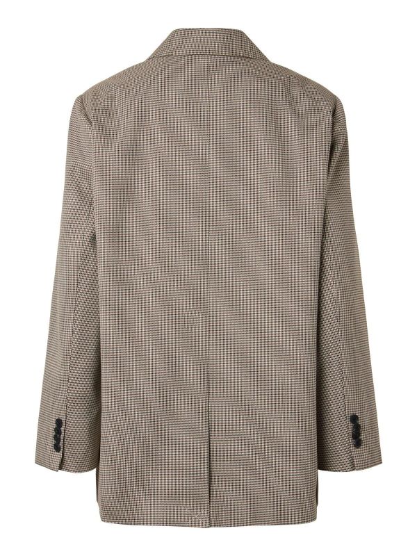 Y.A.S. Chekka LS Oversize Blazer Black With Checks  (26041660 BLACK CHECKS ) - Caramel (Sint-Job-in-’t-Goor)