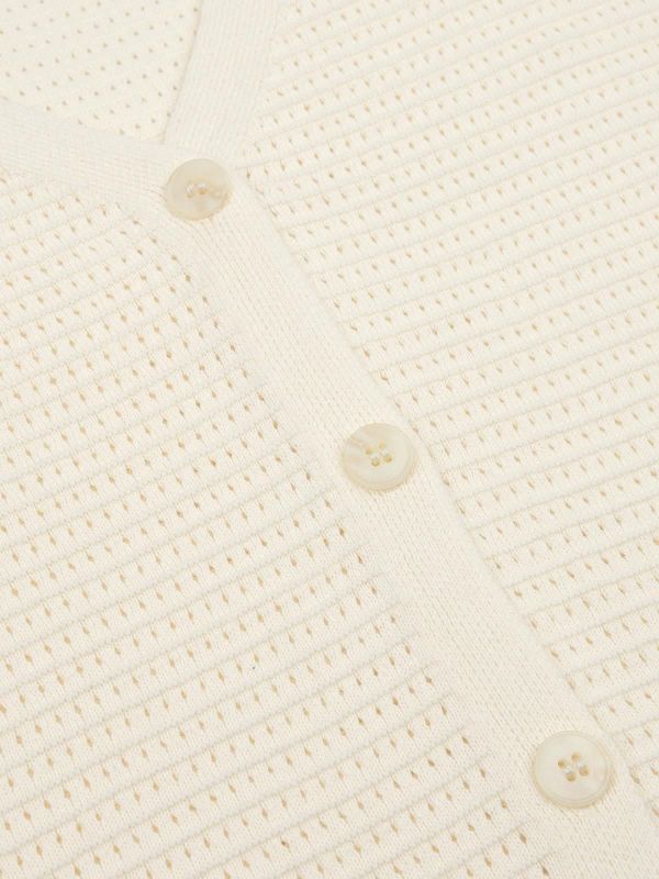 Ydence Elin Knitted Top Ecru  (CS2607-005 ECRU) - Caramel (Sint-Job-in-’t-Goor)