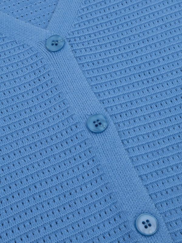 Ydence Elin Knitted Top Blue  (CS2607-161 BLUE) - Caramel (Sint-Job-in-’t-Goor)