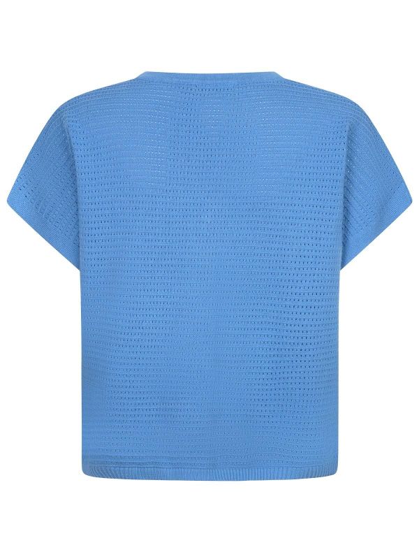 Ydence Elin Knitted Top Blue  (CS2607-161 BLUE) - Caramel (Sint-Job-in-’t-Goor)