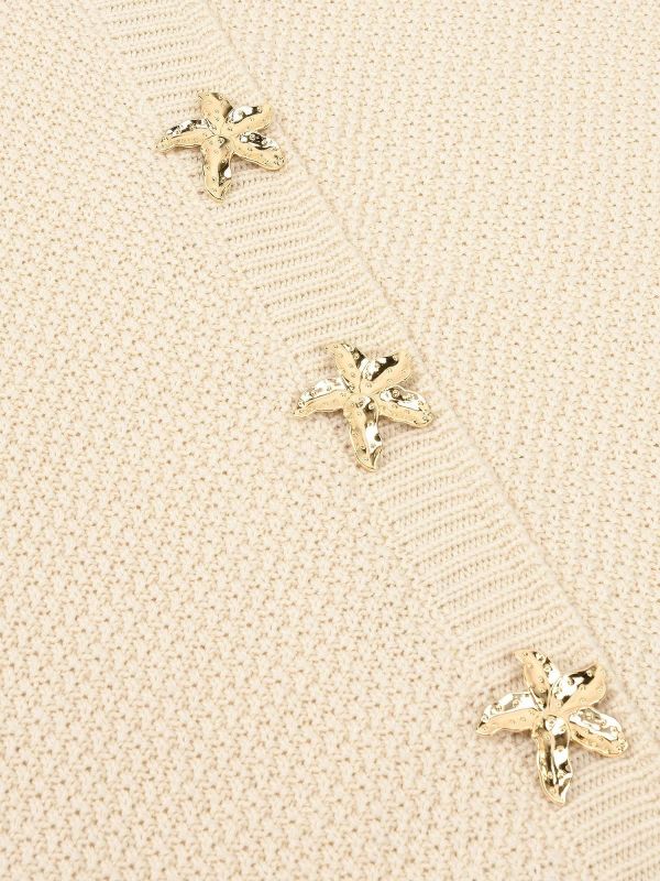 Ydence Mona Knitted Top Ecru  (HSK2601-005 ECRU) - Caramel (Sint-Job-in-’t-Goor)