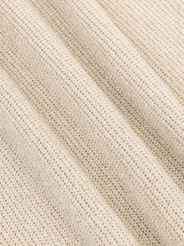 Ydence Luxe Knitted Top Ecru  (HSK2611-005 ECRU) - Caramel (Sint-Job-in-’t-Goor)