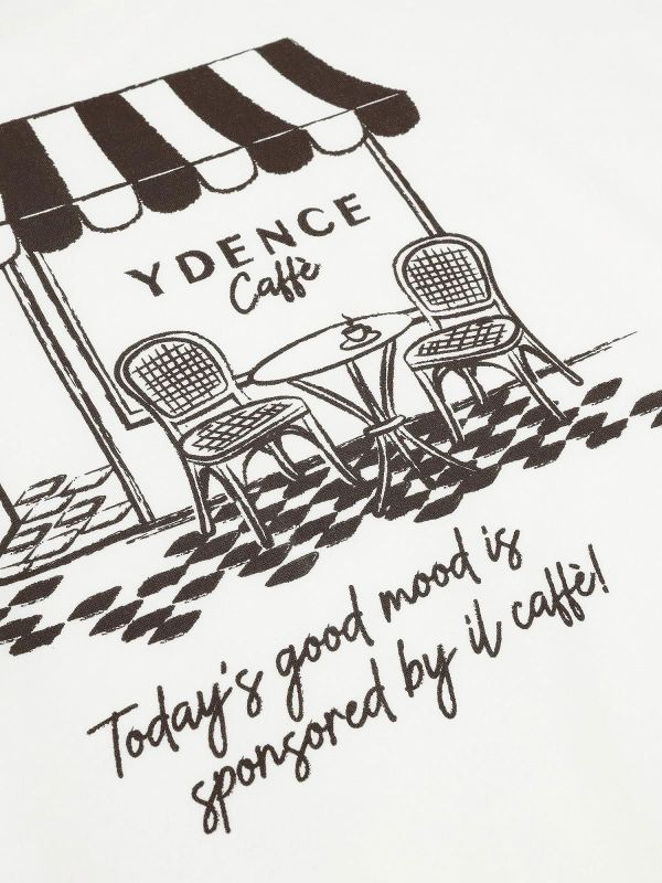 Ydence T-Shirt Café Offwhite  (HSS2648-002 OFFWHITE) - Caramel (Sint-Job-in-’t-Goor)