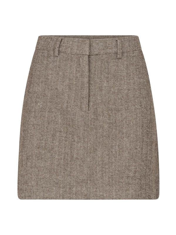 Ydence Remy Skirt Dark Brown  (FC2620-025 dark brown) - Caramel (Sint-Job-in-’t-Goor)