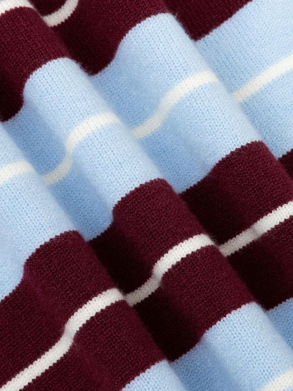 Ydence Balou Knitted Top Light Blue/Burgundy  (FC2503-10175 LIGHT BLUE/BRGNDY) - Caramel (Sint-Job-in-’t-Goor)