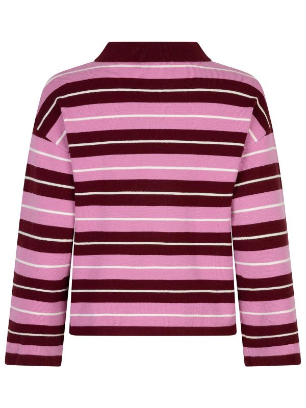 Ydence Balou Knitted Top Burgundy/Pink  (FC2503-10156 BURGUNDY/PNK) - Caramel (Sint-Job-in-’t-Goor)