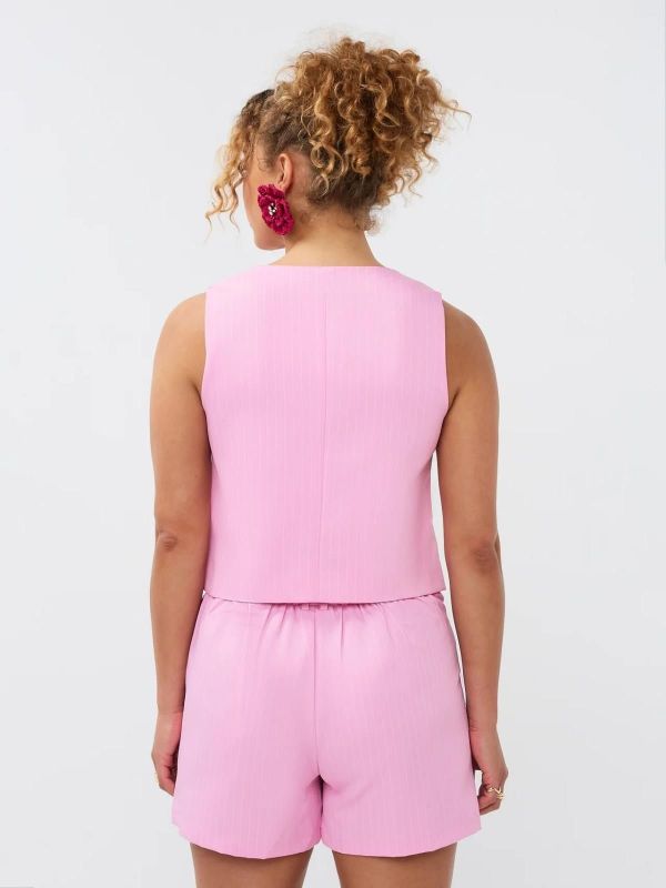 Ydence Nadine Gilet Pink  (S-HSS2516 121 PINK) - Caramel (Sint-Job-in-’t-Goor)