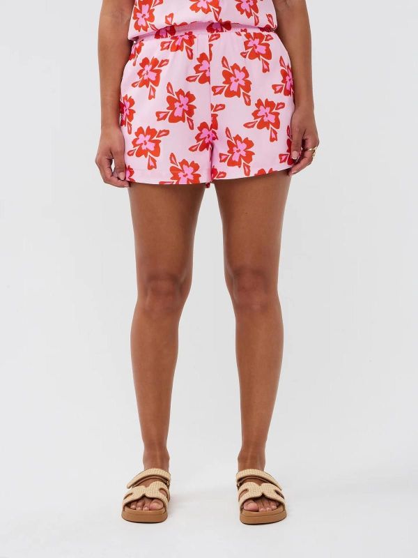 Ydence Ivana Short Red Flower  (S-HSS2526 1097 RED FLOWER) - Caramel (Sint-Job-in-’t-Goor)