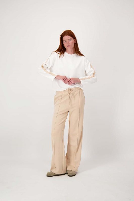 Zusss Jersey Top Met Bries Offwhite/Beige  (0304-200/7247) - Caramel (Sint-Job-in-’t-Goor)